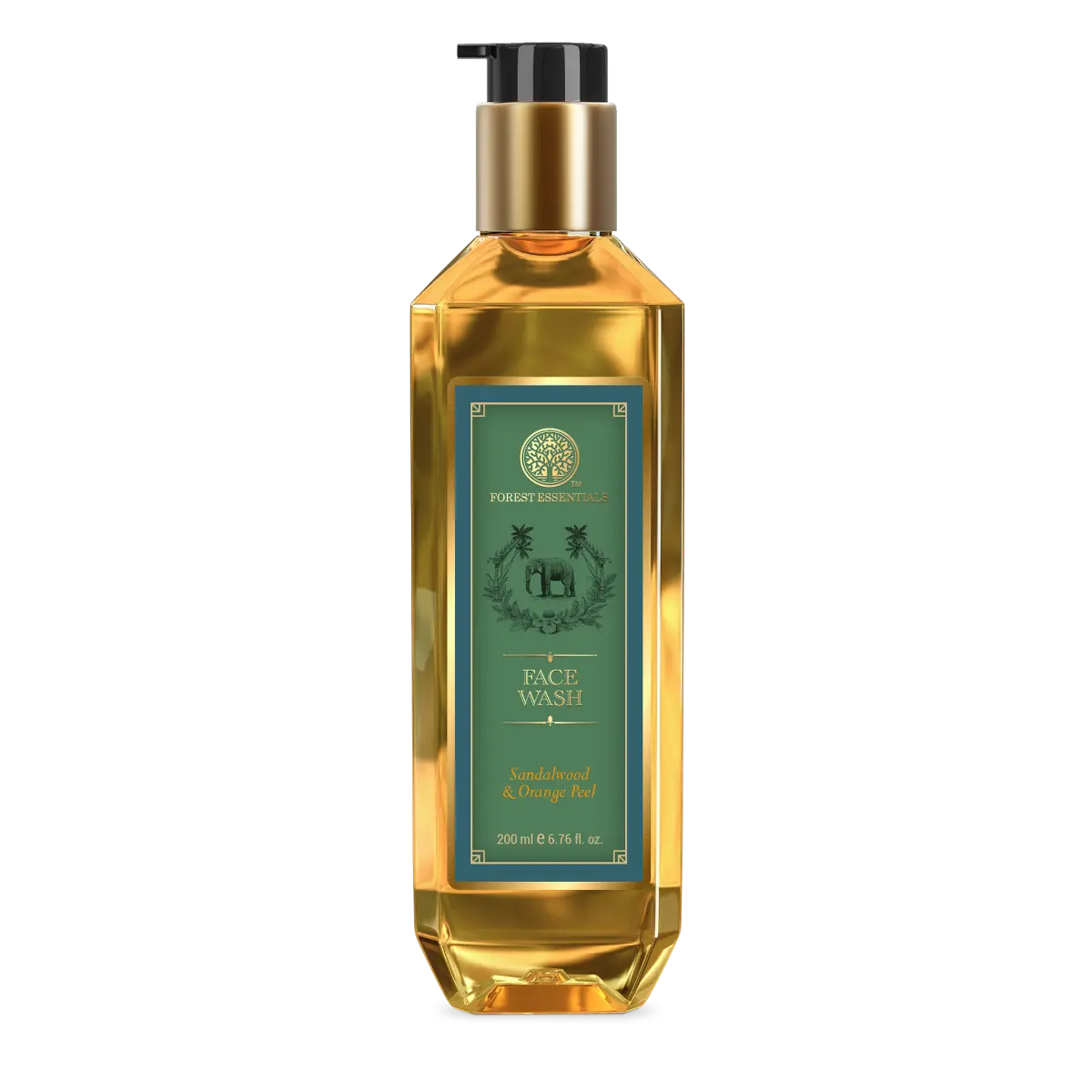 Forest Essentials Facial Cleanser Sandalwood Orange Peel 200ml Front