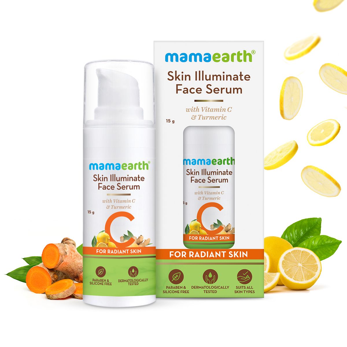 Mamaearth Skin Illuminate Face Serum for Radiant Skin with Vitamin C and Turmeric gm Main
