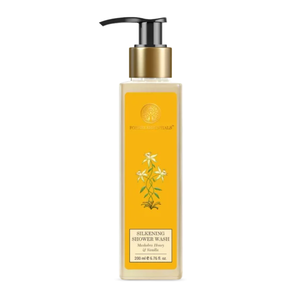 Forest Essentials Silkening Shower Wash Mashobra Honey Vanilla 200ml Front