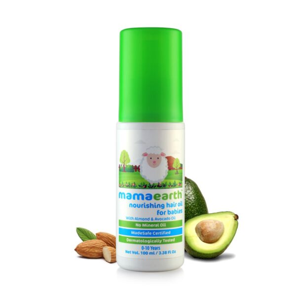 Mamaearth Nourishing Hair Oil for Babies with Almond and Avocado Oil ml Main