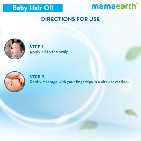 Mamaearth Nourishing Hair Oil for Babies with Almond and Avocado Oil How To Use